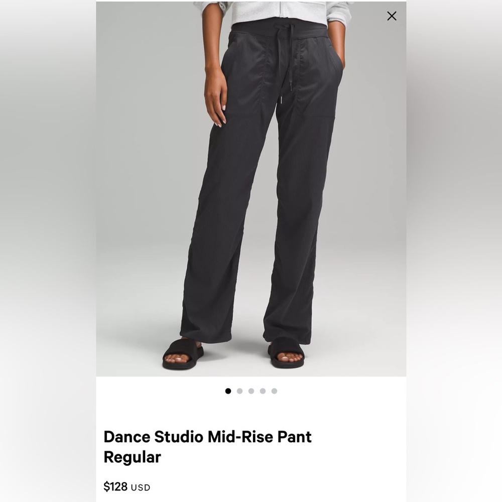 Lululemon Athletica Dance Studio Pants - dark grey